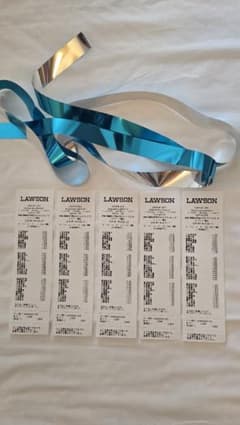 LAWSON 50주년 이코노이 조이 영수증 5장은 테이프