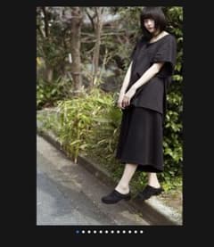 【よるを様専用】無垢 0658 original tops(black)のサムネイル