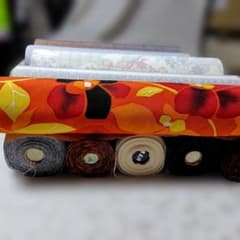 #8-030　(保管品) 　正絹　色小紋　着尺　反物 10反のサムネイル