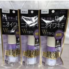 Ban 汗ブロック プレミアム プラチナロールオン 無香性 3本セットのサムネイル