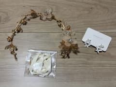 ブライダル ヘッドドレス ピアス セットのサムネイル