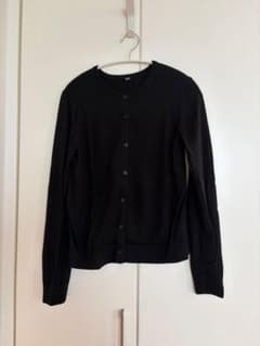 UNIQLO クルーネックカーディガン ブラックのサムネイル