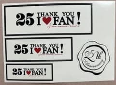【5月末までに処分】安室奈美恵25 THANK YOU FAN! ステッカーのサムネイル
