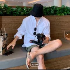 メンズ　白シャツのサムネイル