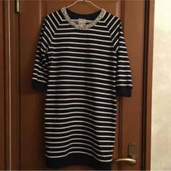 紺ボーダーワンピースのサムネイル