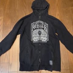 RUSS-K ブラック ジップアップパーカーのサムネイル