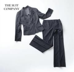 スーツカンパニー パンツスーツセットアップ【36】 グレー ビジネスのサムネイル