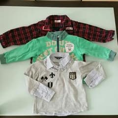 〔男の子90㎝トップス〕コムサ、HusHusH、Hanesのサムネイル