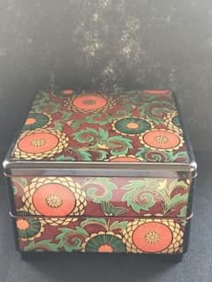 重箱 二段 菊唐草模様 漆器 伝統工芸のサムネイル