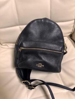 COACH レザー ミニリュック ブラックのサムネイル