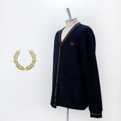 FRED PERRY カーディガン ネイビー Mのサムネイル