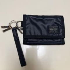 PORTER 三つ折り財布 キーリング付き ブラック　カプセルウォレットのサムネイル