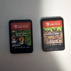 Nintendo Switch マインクラフトソフト、ルイージマンション3ソフト