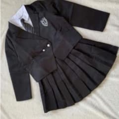 △150 キッズフォーマルスーツ4点セット ネクタイ 黒 卒業式 入学式 卒服のサムネイル