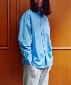 タグ付美品 apresse アプレッセ レギュラーカラーシャツ ブルー 3