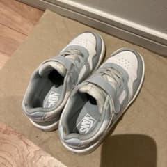 VANS キッズ スニーカー ホワイト×ライトブルー 19.5㎝のサムネイル