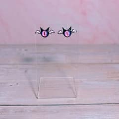 猫の目デザイン ハンドメイドピアスのサムネイル
