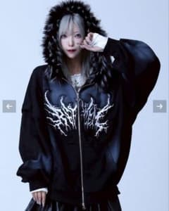 REFLEM[レフレム]ファー付き加工ジップパーカーのサムネイル