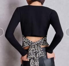 GYDA ブラック リボンデザイン ニットのサムネイル