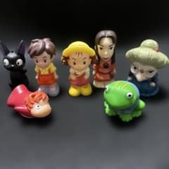 지브리 천과 치히로의 신은 가리개 인형 7체 세트