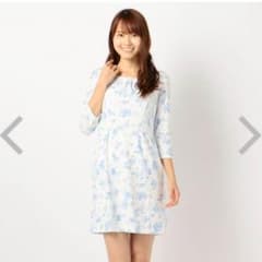 Hama様専用 ミッシュマッシュ ワンピース 花柄 ピンク＆水色のサムネイル
