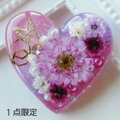 1701】レジン マトリカリア ヘアゴム ポニーフック ブロ―チ