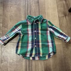Ralph Lauren グリーンチェックシャツ 6Mのサムネイル