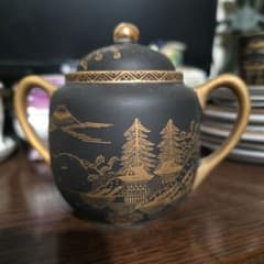 九谷焼　アンティーク　レア 九谷焼アンティークシュがーポット - メルカリ