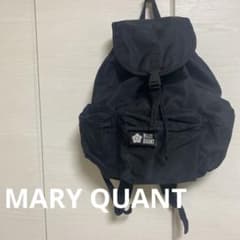 週末セール！！美品 黒 MARY QUANT ブラック リュック ナイロン BK