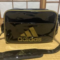 adidas バレーエナメルバッグ ブラックのサムネイル