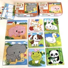 くもんのジグソーパズル STEP1 だいすき どうぶつ - メルカリ