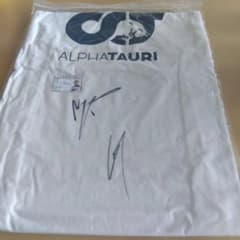 F1・ALPHATAURI 直筆 サイン入Tシャツ ピエール・ガスリー、ニック 