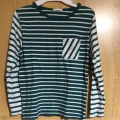 GU ボーダー Tシャツ 長袖 140 ロンＴのサムネイル