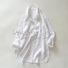 人気❣️定価3万 Deuxieme Classe リネン washer シャツ 白 人気❣️定価3万 Deuxieme Classe リネン washer シャツ 白 - メルカリ
