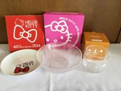 ハローキティ 40周年記念 食器＋リラックマガラスコップのサムネイル