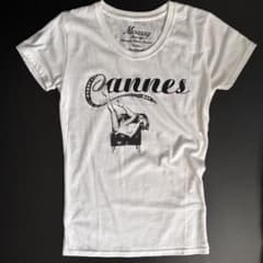Moussy Cannes プリント 半袖Tシャツ M Y2K チビTのサムネイル
