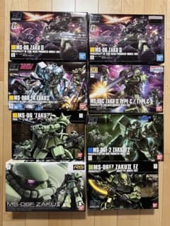 HG RG ザクII ザク2 1/144 ガンプラ 8点セット まとめ 未使用 - メルカリ