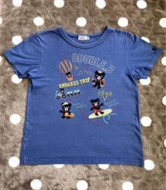 ミキハウス　ダブルビー　Tシャツ　140 半袖　トップス　ブルーのサムネイル