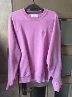 ami Paris スウェット ピンク　アミパリ　ラグラン ami Paris スウェット ピンク アミパリ ラグラン - メルカリ
