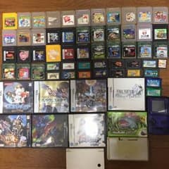 ゲームボーイ、アドバンス、DSソフト計60点、おまけでゲーム機三点のサムネイル