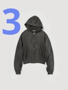 AURALEE】製品染めジップパーカー 3 インクブラック - メルカリ