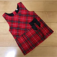 チェックワンピース 80センチのサムネイル