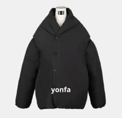 新品未使用！YONFAダウンコート YONFA / 【10/3 19:00 ~ RELEASE】コクーンダウンコート (black)