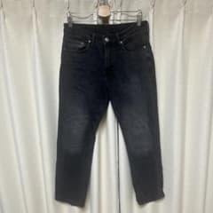 ⚪︎ストレートデニム　h&m ブラック　デニム　スミ黒