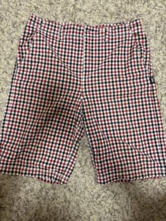 COR3 チェック柄 ショートパンツ レッド系 32インチのサムネイル