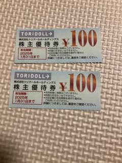トリドール　株主　2枚のサムネイル
