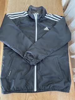 adidas アディダス 150 セットアップ ナイロン ジャージ 黒　上下のサムネイル