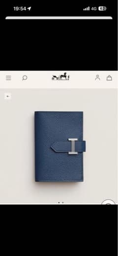 HERMES べアン ミニ ベアンミニ ネイビー シルバー エルメス - メルカリ