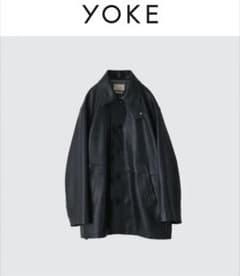 YOKE CutOff Leather Car Coat(DEEP GREEN) - メルカリ