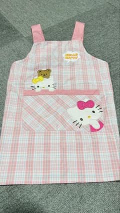 ハローキティ エプロン ピンク 130のサムネイル